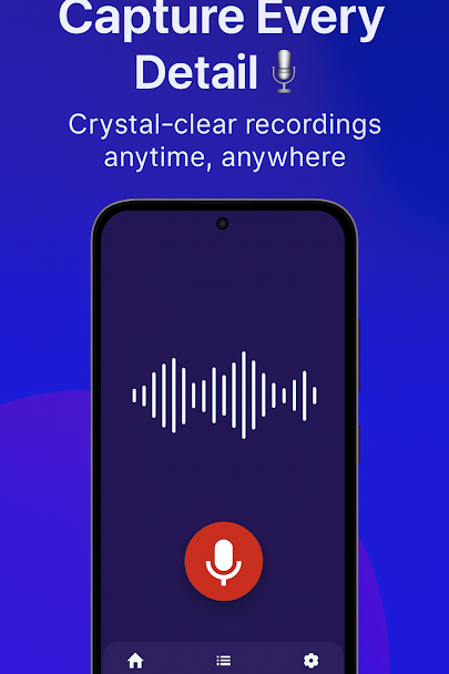 Fusion Voice Recorder app screen